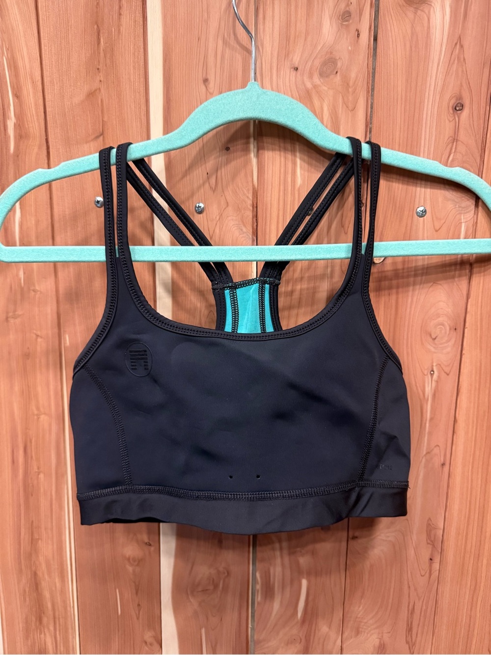 Black and Teal Reversible Wetsuit Top Matuse Women's